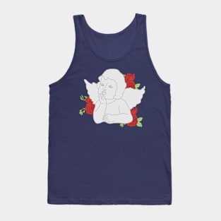 Angel with Roses Tank Top